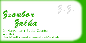 zsombor zalka business card